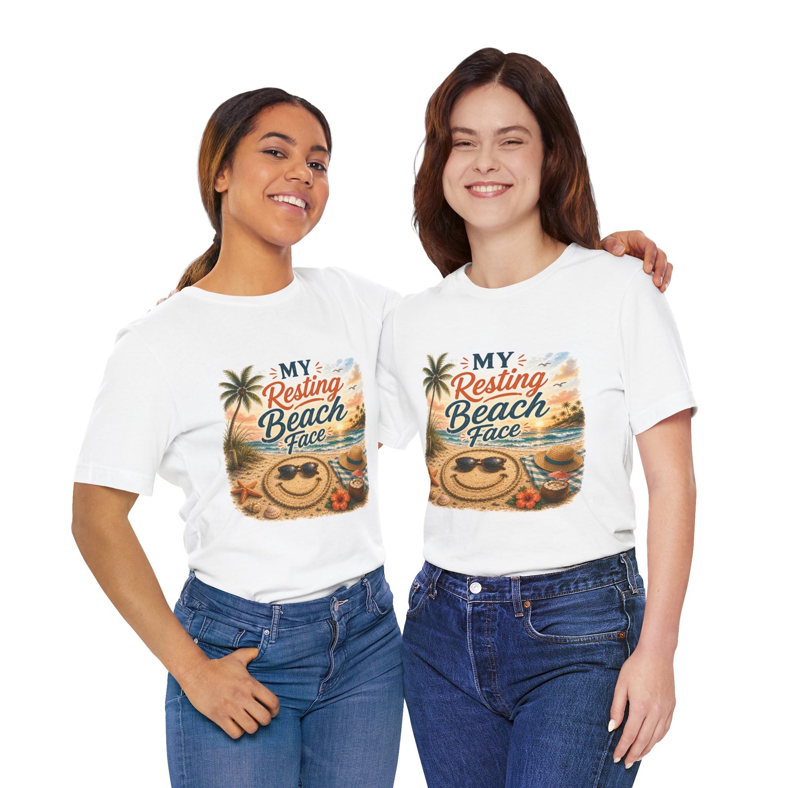 My Resting Beach Face T-Shirt — Funny Summer Beach Vacation Tee