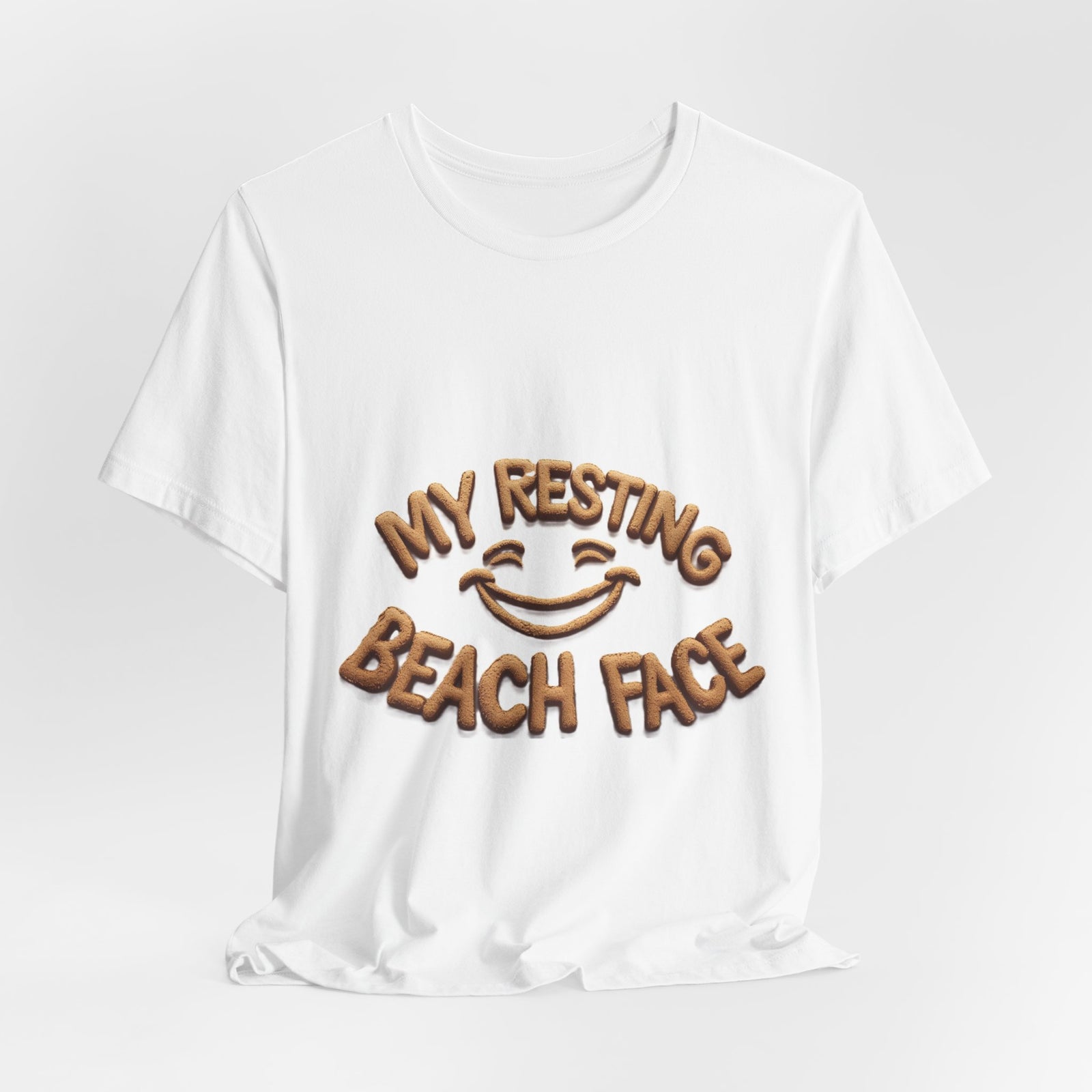 T-Shirt — "My Resting Beach Face" Funny Beach Vacation Tee