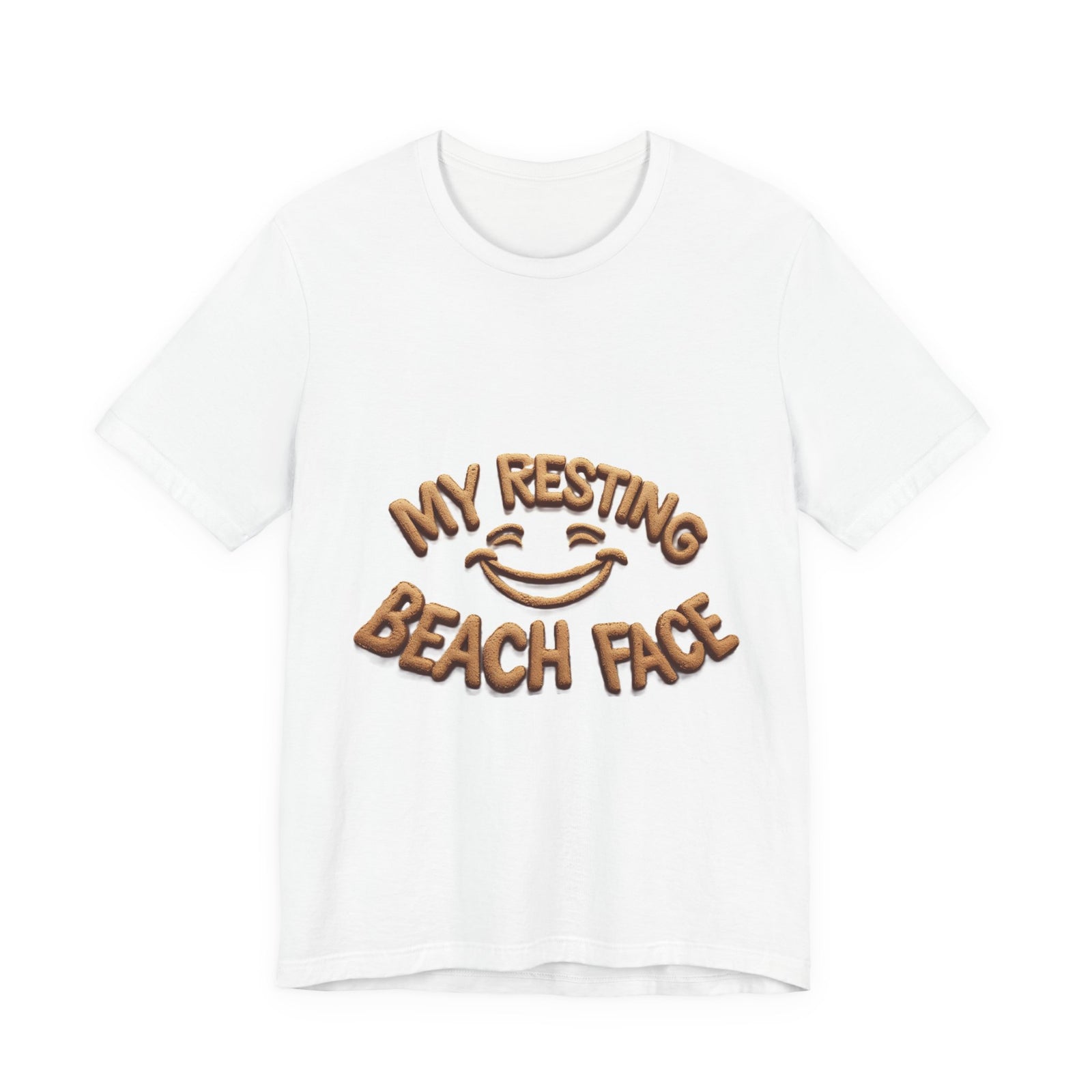 T-Shirt — "My Resting Beach Face" Funny Beach Vacation Tee