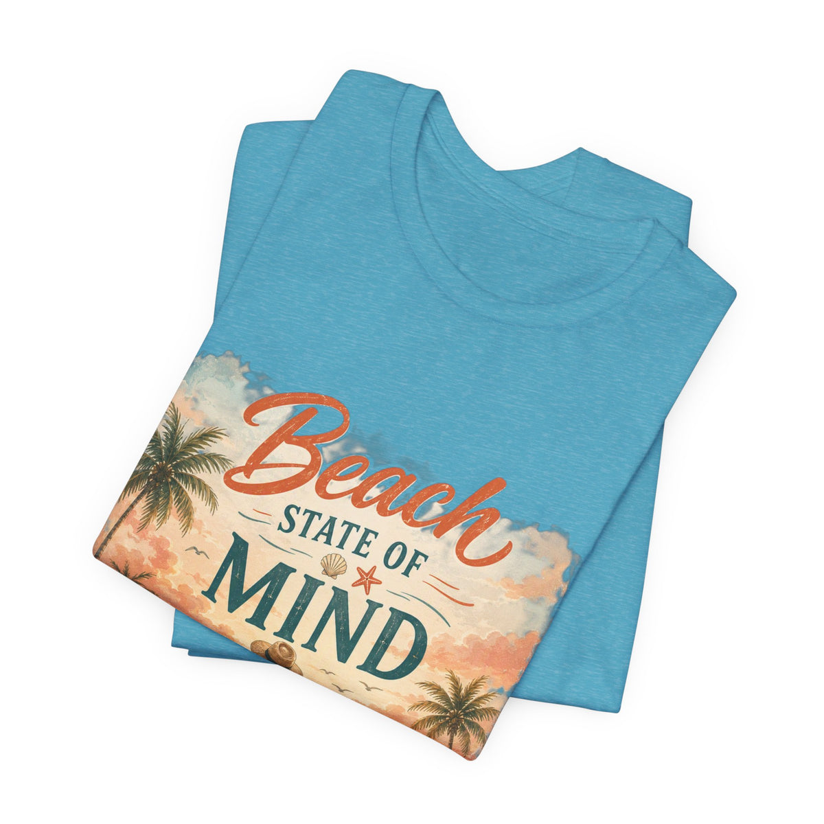 Beach State of Mind Tee — Vintage Sunset Beach Graphic T-Shirt