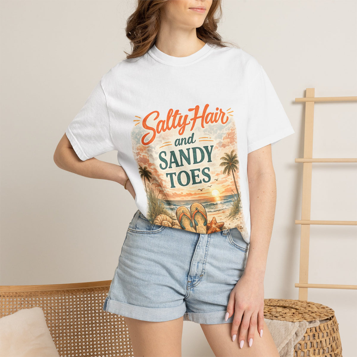 Salty Hair and Sandy Toes Beach T-Shirt