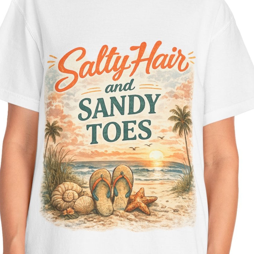 Salty Hair and Sandy Toes Beach T-Shirt