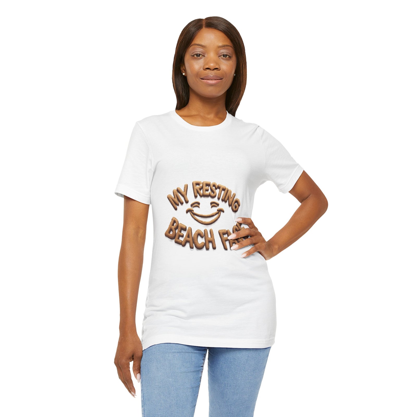 T-Shirt — "My Resting Beach Face" Funny Beach Vacation Tee