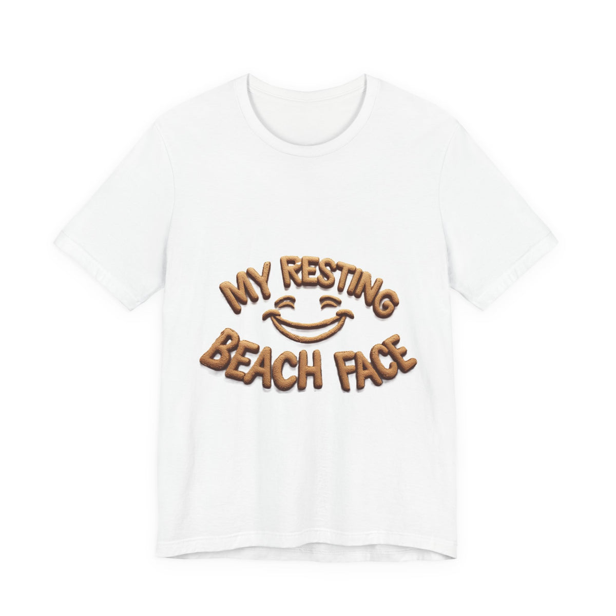T-Shirt — "My Resting Beach Face" Funny Beach Vacation Tee