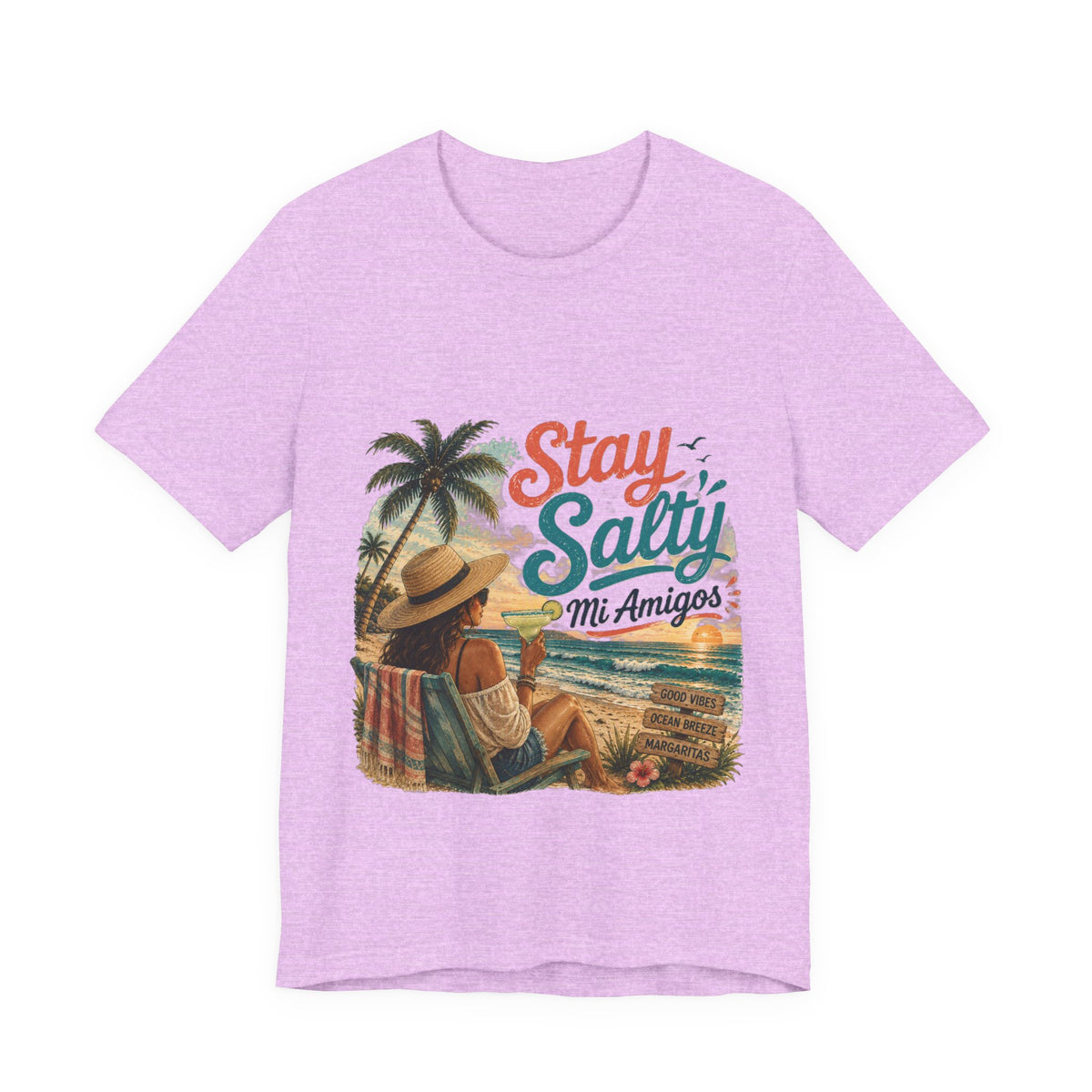Stay Salty Mi Amigos Beach T-Shirt — Vintage Surf Sunset Graphic Tee