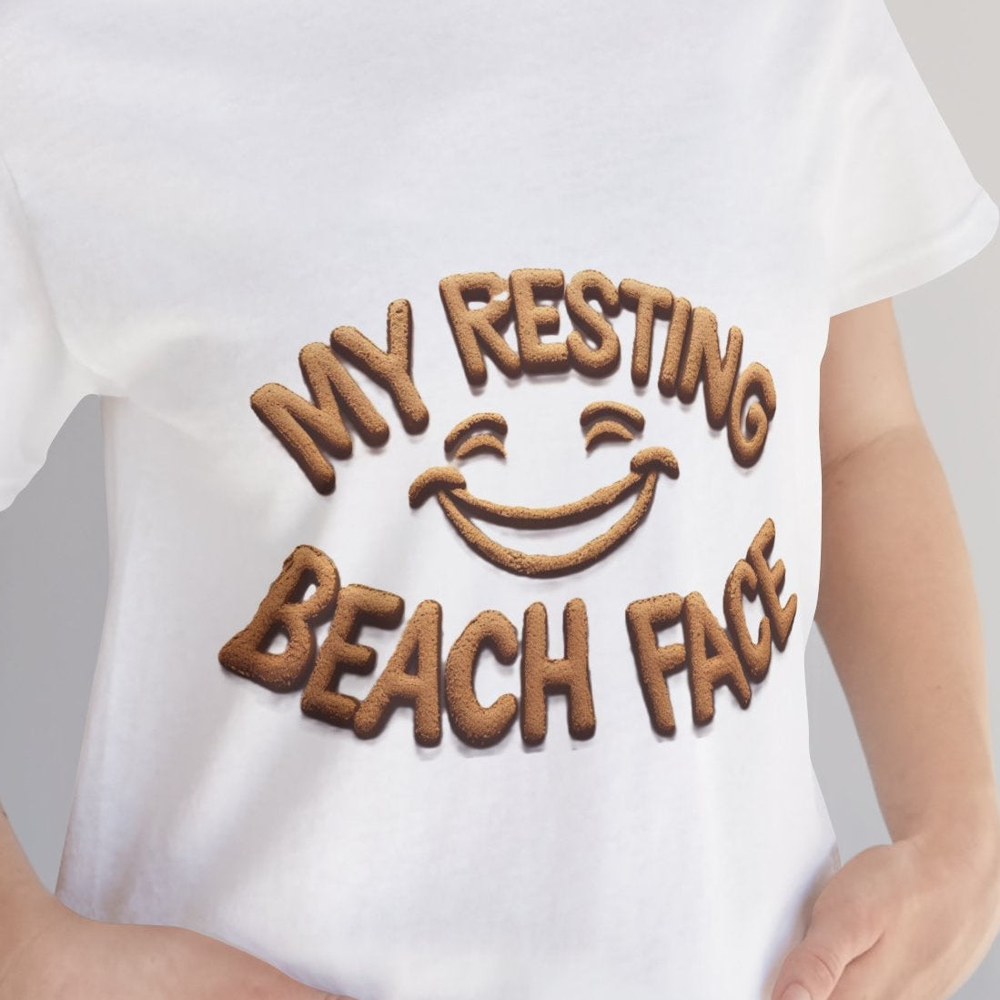T-Shirt — "My Resting Beach Face" Funny Beach Vacation Tee